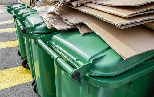 Rolcontainer 1100 liter, papier container